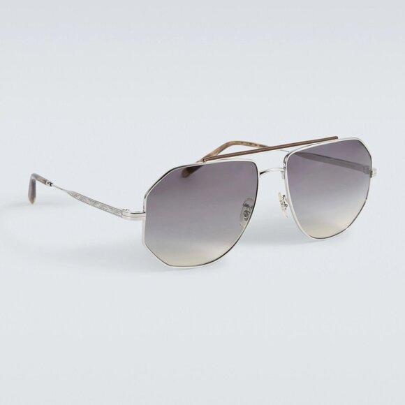 Brunello Cucinelli x Oliver Peoples Moraldo aviator sunglasses 59-16 145